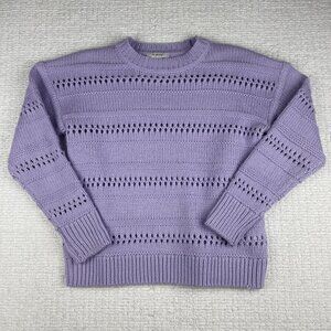 B. Young Knit Pullover Sweater Women S Byotinka Pointelle Jumper 20812767 Purple